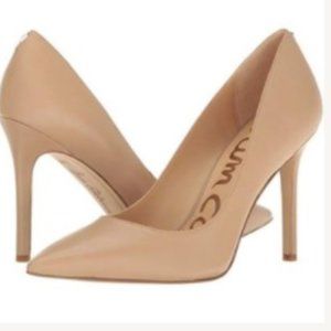 New without Tag! Sam Edelman Hazel Classic Nude Leather Pumps
